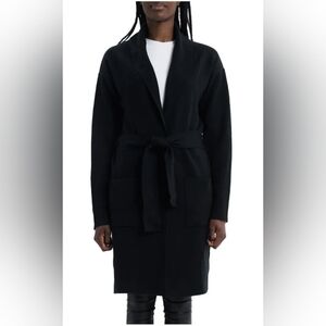Como Vintage Black Belted Cardigan, XS, New